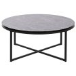 Centre Table DKD Home Decor Metal MDF Wood 80 x 80 x 35 cm Cheap