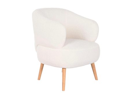 Armchair DKD Home Decor White Natural Wood 70 x 70 x 80 cm Online