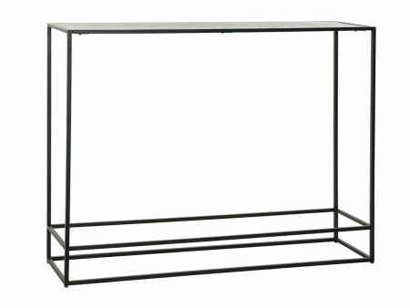 Console DKD Home Decor 110 x 25 x 84 cm Black Golden Aluminium Plastic Online Sale