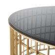 Centre Table Black Golden 91 x 91 x 43 cm For Cheap