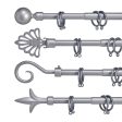 Curtain Bar Extendable Silver Iron 5 x 122 x 5 cm (8 Units) on Sale