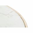 Centre Table DKD Home Decor Glamour White Multicolour Golden Marble Iron 87 x 87 x 51,5 cm on Sale