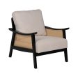 Armchair Black Beige Polyethylene Rubber wood MDF Wood Foam 100 % polyester 69,5 x 83 x 80 cm Online