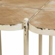 Centre Table Alexandra House Living White Metal Fir wood MDF Wood 48 x 66 x 48 cm on Sale