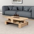 Centre Table Alexandra House Living Oak Wood MDP 80 x 28 x 50 cm Double height For Sale