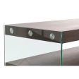 Console DKD Home Decor Brown Transparent Crystal Walnut MDF Wood 160 x 45 x 80 cm Discount