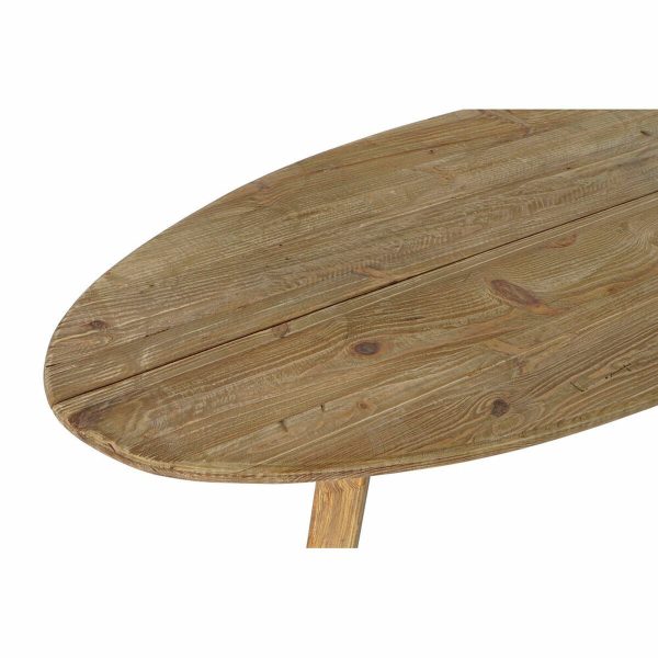 Centre Table DKD Home Decor Natural Brown Wood Recycled Wood 139 x 59 x 35 cm 140 x 60 x 35 cm Sale