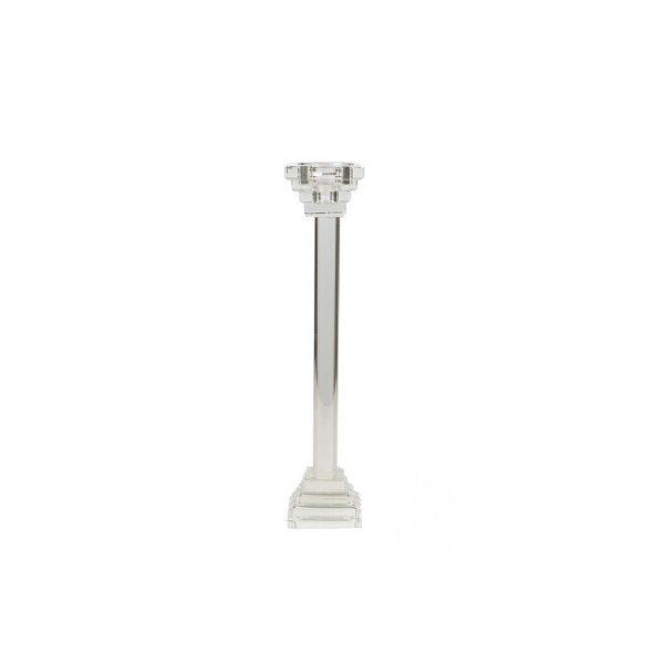 Candleholder Romimex Transparent Glass 6 x 27 x 6 cm on Sale