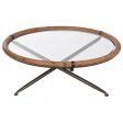 Centre Table Home ESPRIT Crystal Fir wood 100 x 100 x 40 cm Supply