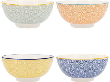 Bowl Quid Pippa Ceramic Multicolour (20 cm) (Pack 4x) Hot on Sale