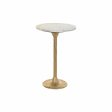 Console DKD Home Decor White Golden Aluminium Marble 40 x 40 x 61 cm Online Hot Sale