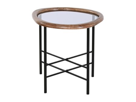 Centre Table Home ESPRIT Brown Black Natural Crystal Fir wood 61 x 50 x 53 cm Online