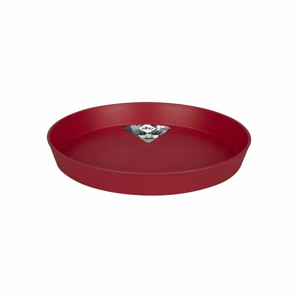 Flower Pot Dish Elho Loft Urban  Circular Red Plastic Ø 34 cm For Sale