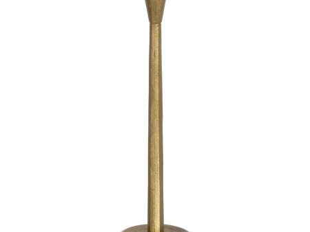 Candleholder Golden Aluminium 10 x 10 x 37 cm Online