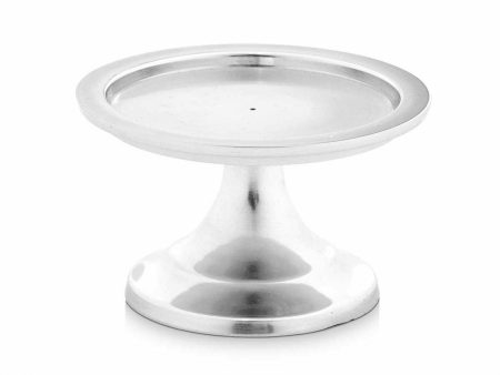 Candle Holder Silver Aluminium 10 x 6 x 10 cm (12 Units) on Sale